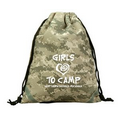 The Digital Camo Drawstring Backpack